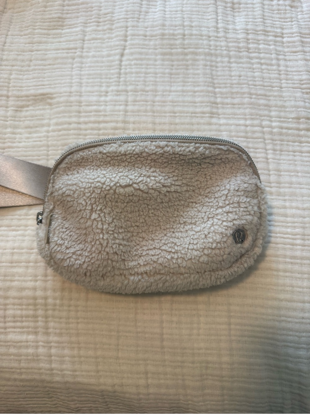 lululemon athletica Cream Sherpa Crossbody Bag